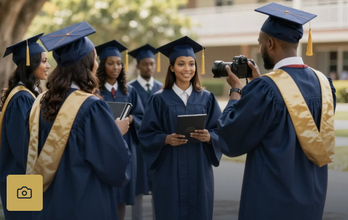 Photographie et vidéographie de graduation